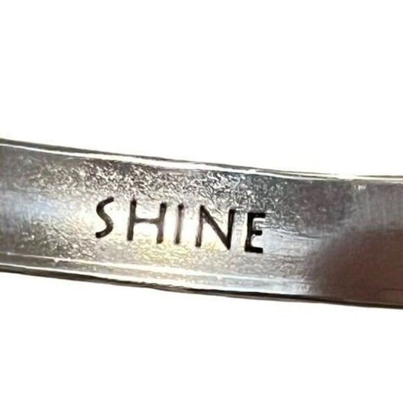 Brighton Silver-Tone SHINE Cuff Bracelet One Size w/ Gift Bag EUC - Picture 7 of 8